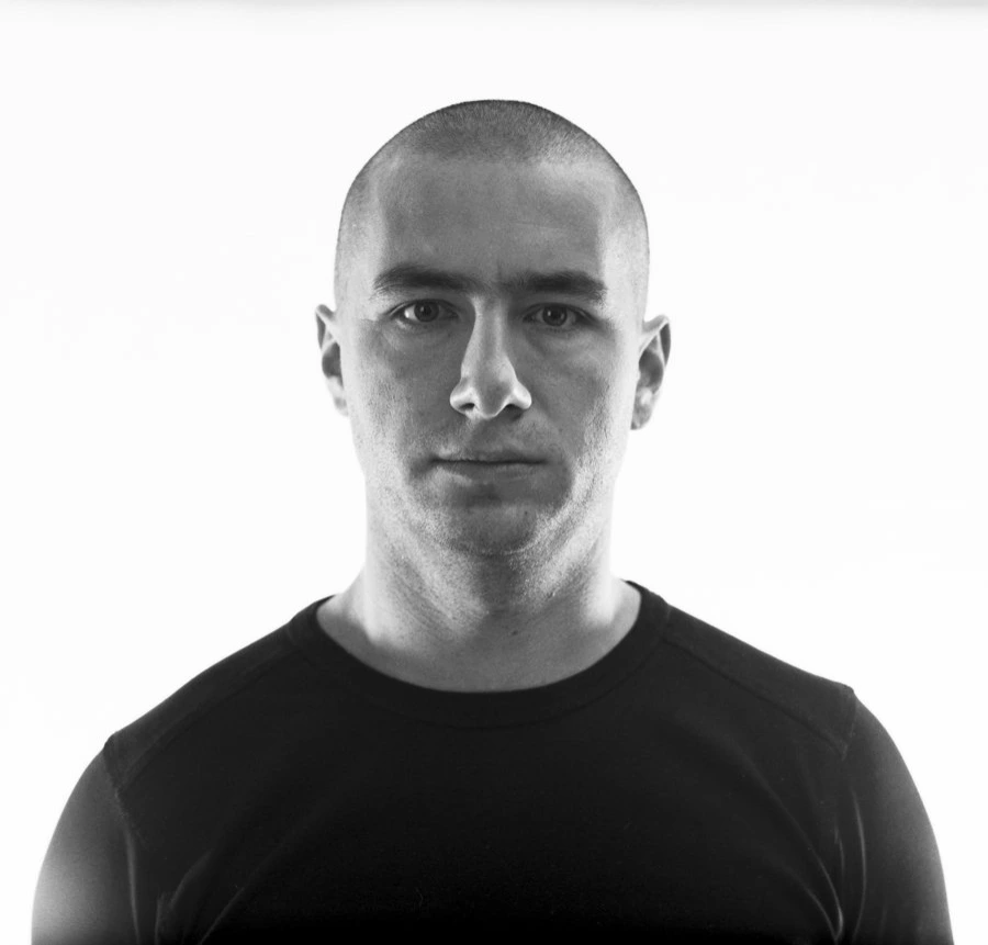 Black and white portrait photo