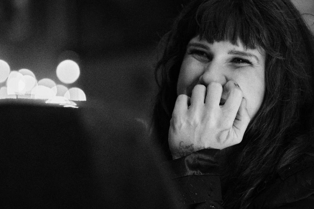 Black and white photo of Asian dub Foundation performing at Rock for Churchill