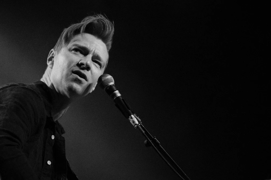 Black and white photo of Asian dub Foundation performing at Rock for Churchill