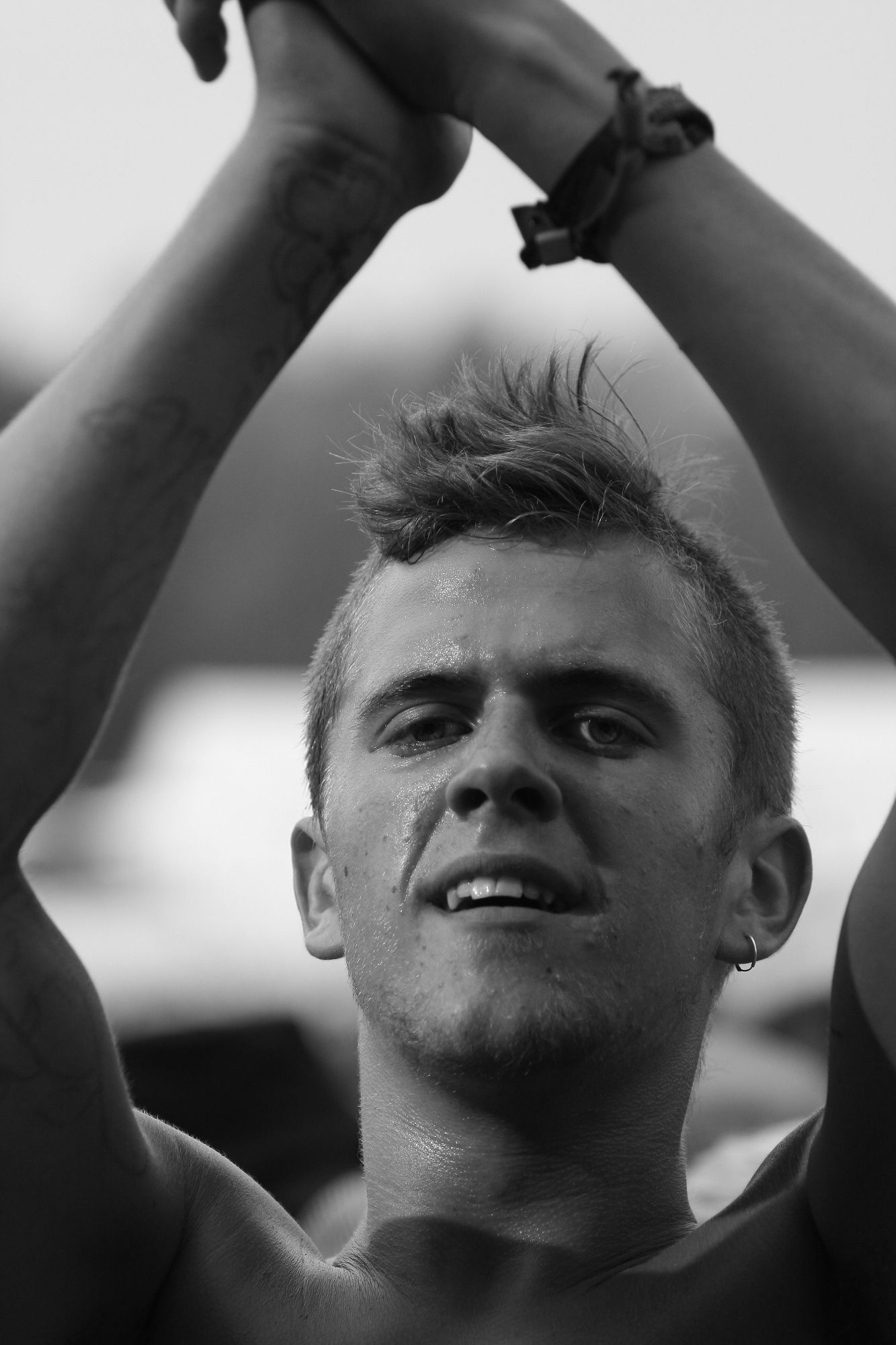 Photo of spectator at Sziget festival