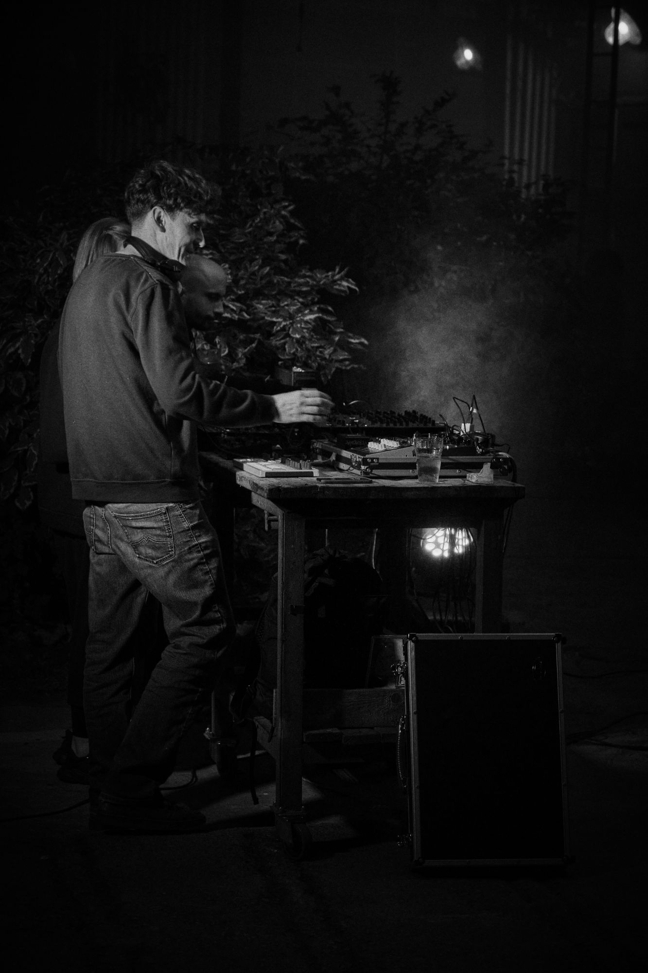 Black and white photo of Mad4ce Ambient project in Prague
